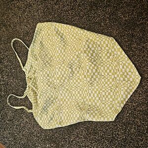 DYNAMITE Silk Crop Top